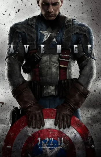 Captain America Movie Poster Print - Avenge, Chris Evans