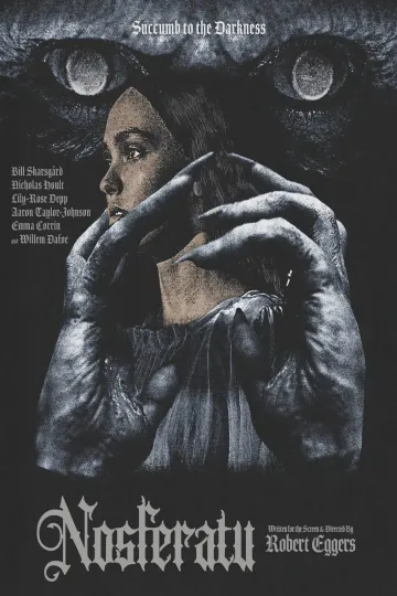 Nosferatu Movie Poster Lily Rose Depp Robert Eggers
