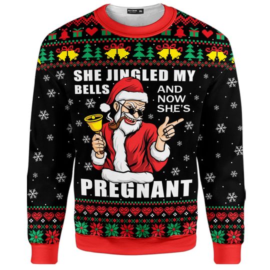 Discover Funny Christmas Santa Claus Sweatshirt for Men