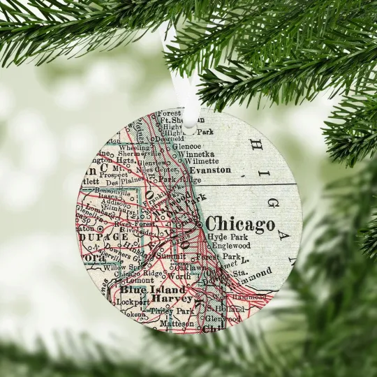 Discover Custom Map Christmas Ornament Map Ornament Hostess Gift Personalized Christmas