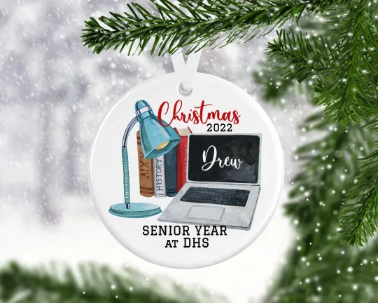 Discover School Ornament/Personalized Gift/Senior Ornament/Senior Gifts/High School Ornam