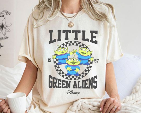 Discover Retro Disney Pixar Toy Story Aliens Shirt, Vintage Little Green Aliens Shirt, Disneyland Family Party Gift, Disneyland Trip Outfits