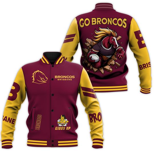 Brisbane Broncos Football Club Baseball Jacket