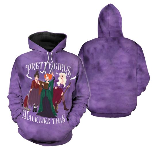 Hocus Pocus 3D Hoodie, Just A Bunch Of Hocus Pocus  , Sanderson Sisters Women Hoodie