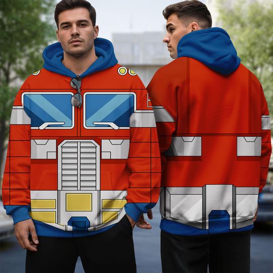 Optimus Prime Halloween Cosplay, Transformer Sweatshirt,, Auto Bots Costume Shirt