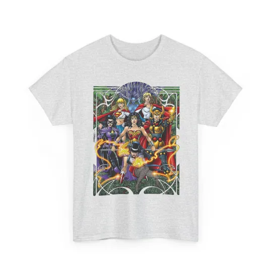 Justice League of Amazons T-Shirt - George Perez Art - Wonder Woman - DC Comics