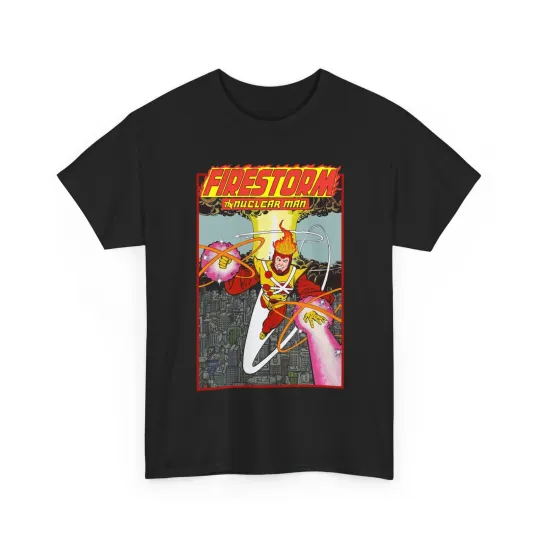 Firestorm T-Shirt - George Perez JLA Postcard Art - DC Comics - Justice League