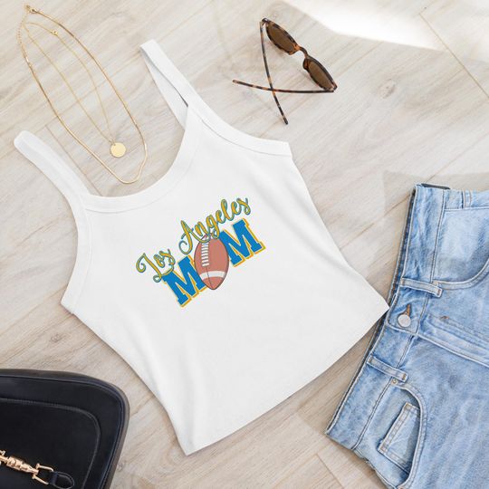 Los Angeles Football Mom Tank Top, Game Day Tank Top, Retro Sports Fan Apparel