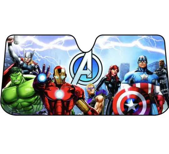 Discover Marvel Avengers Assemble Windshield Sun Shade Universal Fit