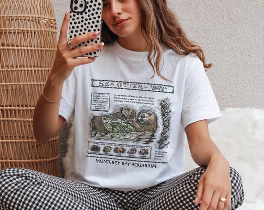 Discover Sea Otter Shirt, Comfort Color Otter Shirt, Monterey Bay Otter Shirt, Vintage Otter Shirt, Coastal Aesthetic Tee, Otter Lover Gifts