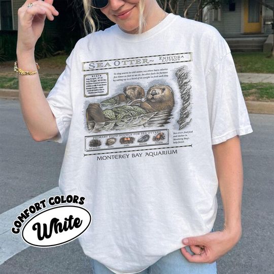 Discover Vintage Sea Otters Monterey Bay Aquarium Shirt, Otter Lovers Gift Shirt, Otter Monterey Bay Aquarium Shirt