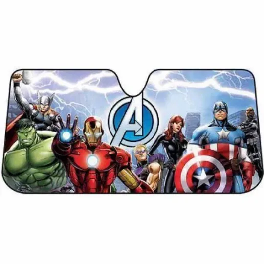 Discover Marvel's Avengers Assemble Sunshade Sun Shade Car Truck Sun UV Heat Protection