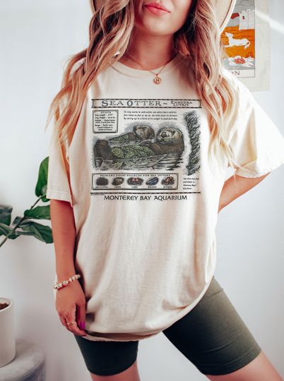 Discover Comfort Colors Sea Otters Monterey Bay Aquarium Shirt, Otter Monterey Bay Aquarium Shirt, Otter Lovers Gift Shirt