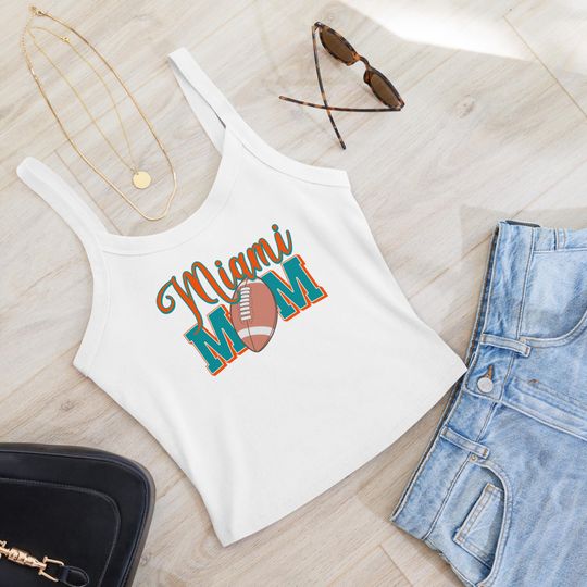 Miami Football Mom Tank Top, Game Day Tank Top, Retro Sports Fan Apparel
