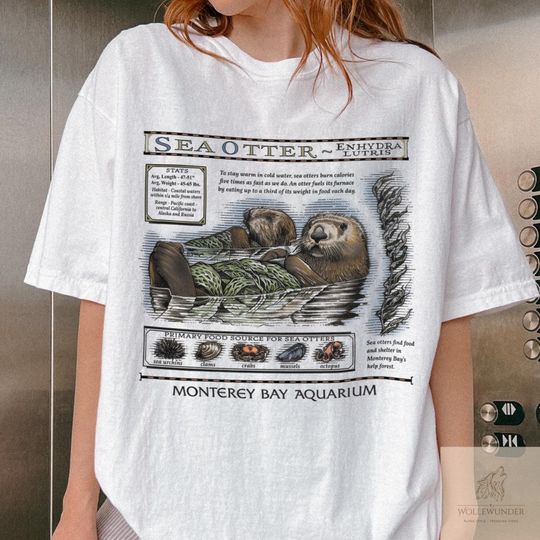 Discover Sea Otters Monterey Bay Aquarium Shirt, Music Fan T-Shirt, Monterey Bay Aquarium Shirt
