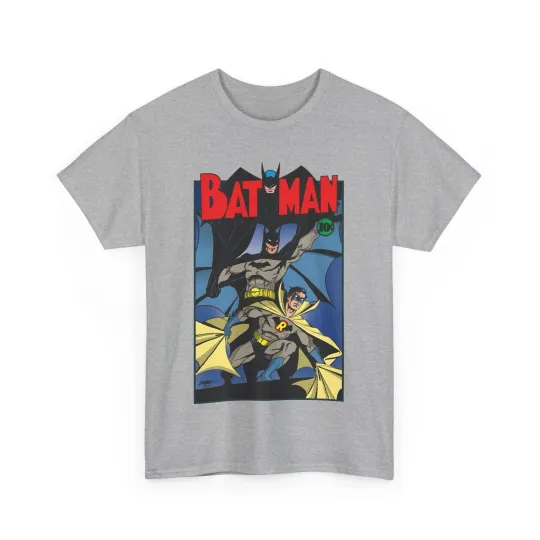 Discover Batman & Robin T-Shirt - George Perez Art - Earth 2 - DC Comics - Golden Age JSA