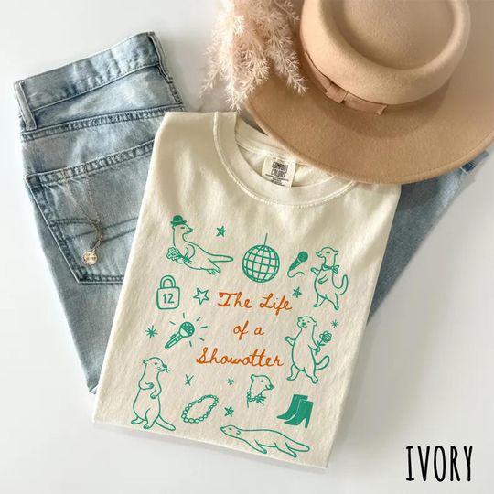 Discover The Life of a Show Otter Shirt, Funny Otter Comfort Colors Graphic Tee, In my showgirl era t-shirt, funny concert tee, music fans shirt