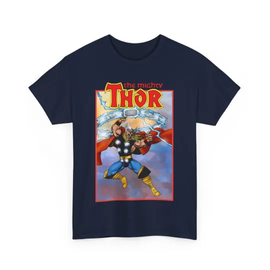 Discover Mighty Thor T-Shirt - George Perez Art - Avengers Member, Mjolnir, Marvel Comics