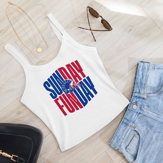 Buffalo Football Sunday Funday Tank Top, Game Day Tank Top, Retro Sports Fan Apparel