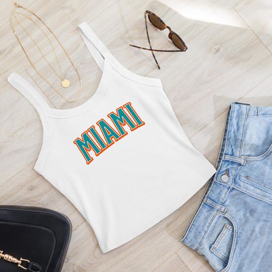 Discover Miami Football Tank Top, Game Day Tank Top, Retro Sports Fan Apparel