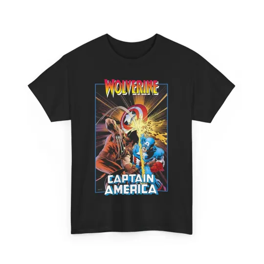 Discover Wolverine Vs Captain America T-Shirt - Mike Zeck Classic Art - Marvel Comics