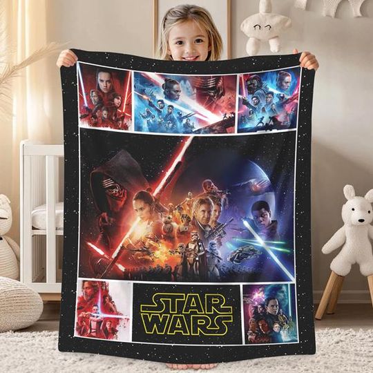 Anakin Skywalker Obi-Wan Kenobi Fleece Blanket | Chewbacca Princess Leia Blanket