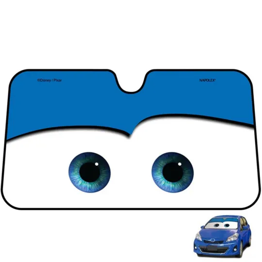 Discover Cartoon Car Sun Shade Windshield Eyes Pattern Foils Sunshade Shield Cover Visor