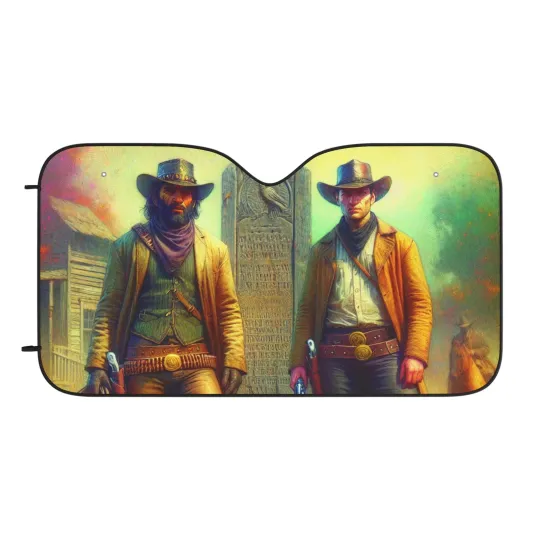 Discover Old West Cowboys Car Sun Shades | UV Protection, Auto Accessories, Window [...]