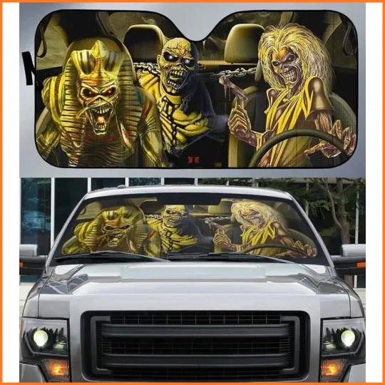 Discover Iron Maiden Real Love Auto Sun Shade Car Sunshade Windshield Protector