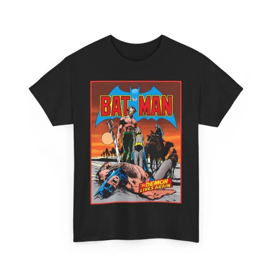 Discover Batman T-Shirt - Neal Adams Art - R'as Al Ghul - Demon Lives Again - DC Comics