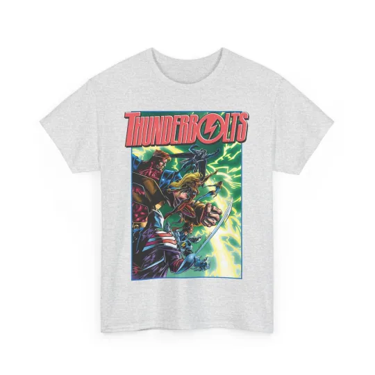 Discover Thunderbolts T-Shirt - Mark Bagley - Citizen V, MACH-1, Atlas - Marvel Comics