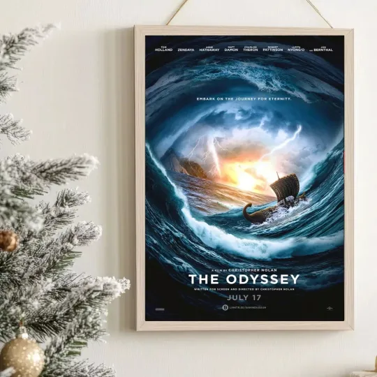 Discover THE ODYSSEY (2026) Movie Poster Anne Hathaway - wall decor poster