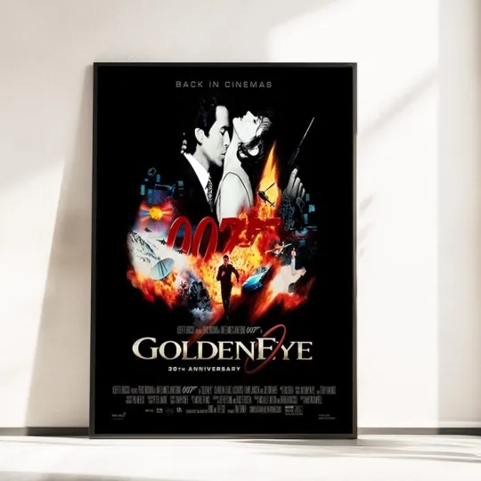 Discover NEW Golden Eye 30th Anniversary poster movie poster 24x36