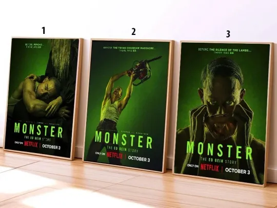 Discover NEW “Monster The Ed Gein Story” movie poster Ryan Murphy October 3 24x36