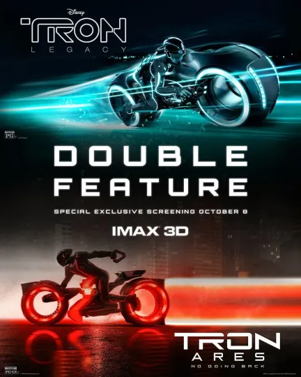 Discover NEW Tron Double Feature IMAX poster 24x36