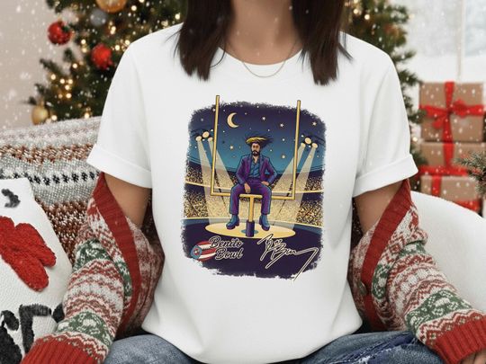 Discover Vintage Benito Bowl Shirt 2026, Bunny Bowl Bad Bunny T-Shirt, Puerto Rico Football Tee, Retro Latin Music Game Day Shirt