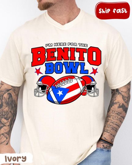 Discover Comfort Colors Benito Bowl Shirt, Puerto Rico Flag Tee, Funny Latin Music Fan Gift
