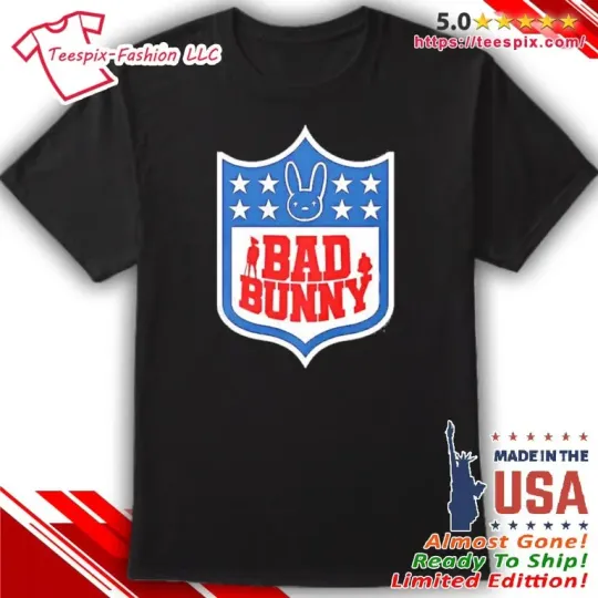 Discover Bad Bunny Super Bowl LX Logo T-Shirt