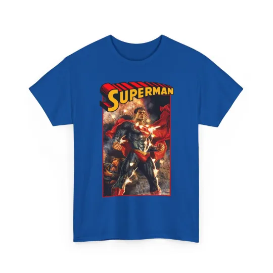 Superman T-Shirt - Lee Bermejo Art - Man of Steel, Metropolis - DC Comics