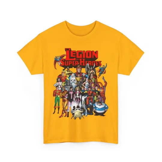 Discover Legion of Super-Heroes T-Shirt - Cosmic Boy, Saturn Girl, Superboy - DC Comics