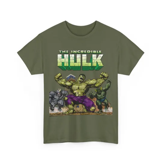 Discover Incredible Hulk T-Shirt - John Byrne Art - Rhino, Abomination - Marvel Comics