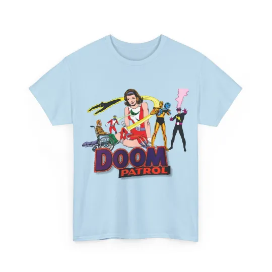 Dooom Patrol T-Shirt - John Byrne Art - DC Comics - Beast Boy, Robotman, Mento
