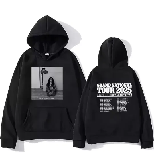 Discover Kendrick Lamar  Tour 2025 Hoodie SZA For Fans Double Sided S - 5XL Unisex