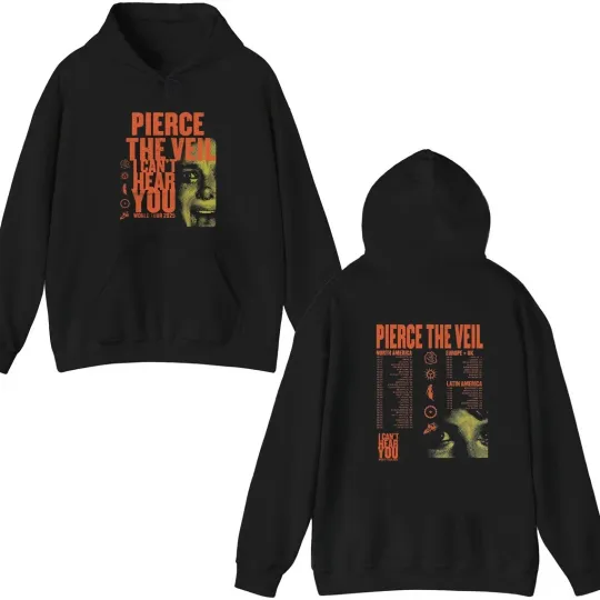 Hoodie For Fan/Pierce The Veil I Can't Hear You Tour 2025-Double Side Hoodie