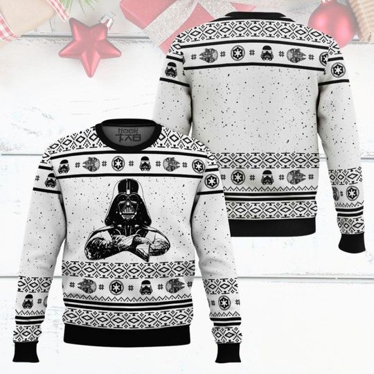 Discover Darth Vader Ugly Christmas Sweater, StarWars Xmas Sweater, Stormtrooper Ugly Sweat Shirt