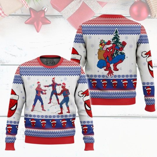 Discover Spider-Man Christmas Ugly Sweater, Spiderman Christmas Sweatshirt