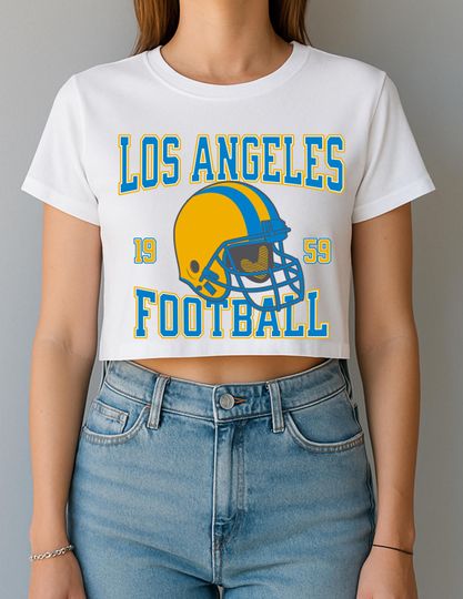 Discover Los Angeles Football Womens Crop Top, Sports Fan Clothing