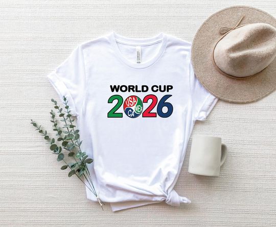 World Cup 2026 USA Canada Mexico Soccer T-Shirt
