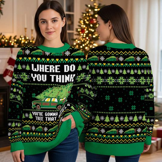 National Lampoons Christmas Vacation Ugly Sweater, Funny Griswold Holiday Pullover