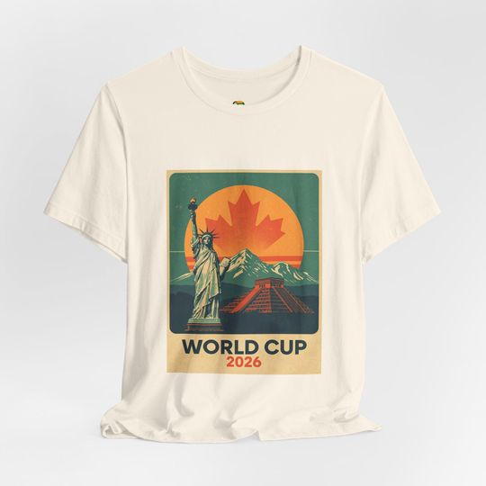 World Cup 2026 Unisex Jersey T-Shirt Vintage Soccer USA Canada Mexico